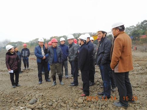省水利廳副廳長李勇藺一行蒞臨西河順江堰引水樞紐整治工程項(xiàng)目指導(dǎo)工作