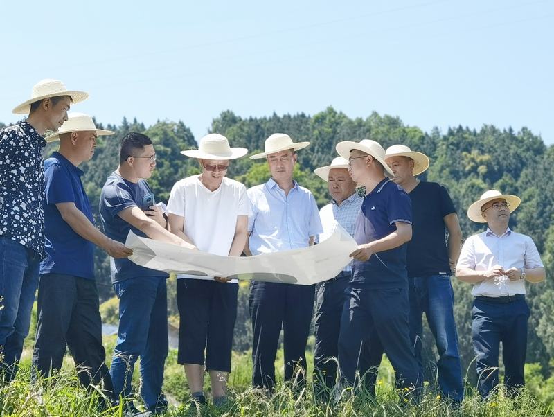 袁斌帶隊實地調研亭子口灌區一期I標工程