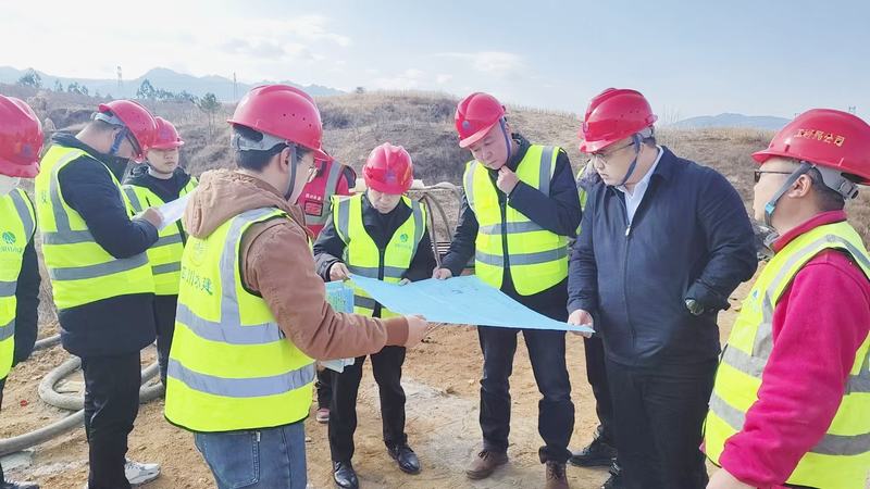 公司董事、總經理羅雪帶隊赴龍塘項目開展節后復工復產安全檢查